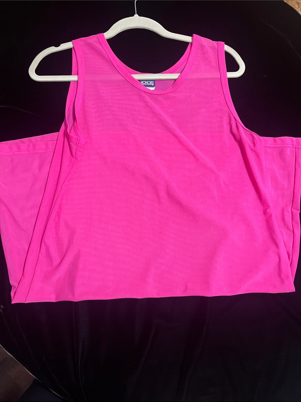 Girls Pink Sheer Bathing Coverup Top